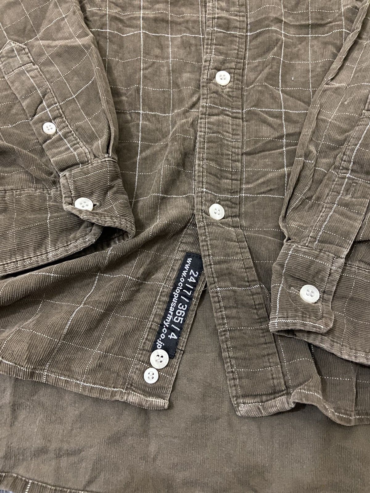 Octopus × Vintage octopus army vintage corduroy long shirt Size US L / EU 52-54 / 3 - 4 Thumbnail