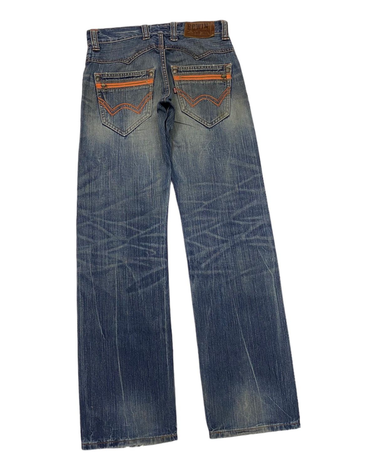 Kapital 🔥RARE EDWIN EXCLUSIVE VINTAGE DISTRESS DENIM JEANS Size US 32 / EU 48 - 4 Thumbnail