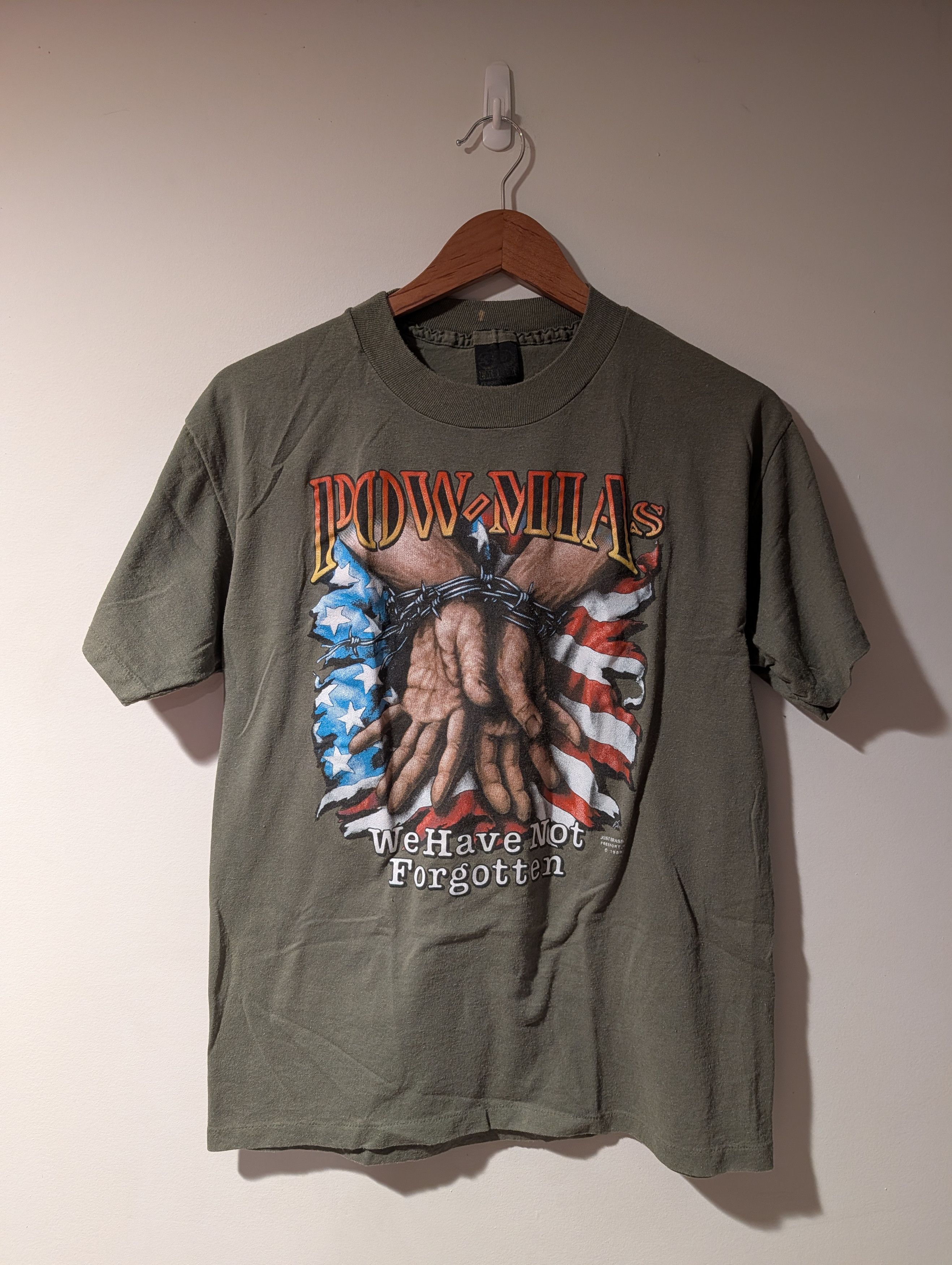 Harley Davidson VTG 1989 3D Emblem POW MIA We Have Not Forgotten T Shirt Size US M / EU 48-50 / 2 - 1 Thumbnail