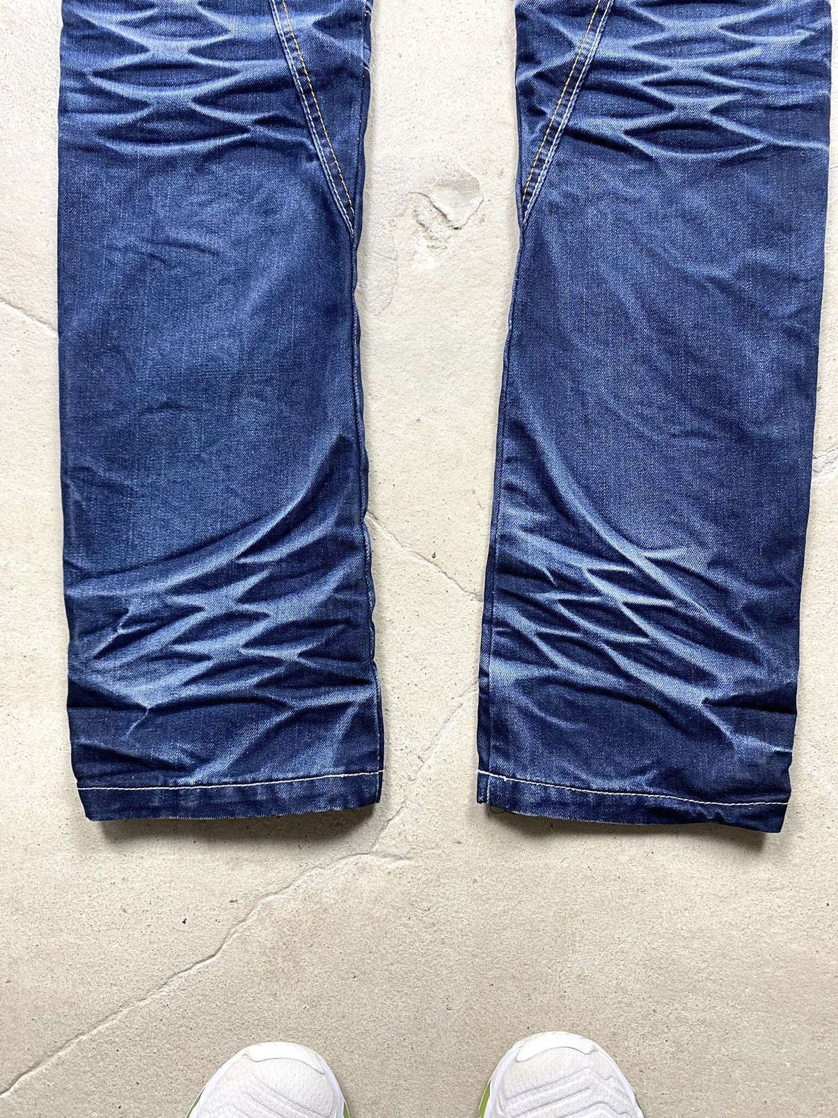 Japanese Brand Rare! Vintage Japan Design by Okishana Samoki Jeans Pants Size US 30 / EU 46 - 19 Thumbnail