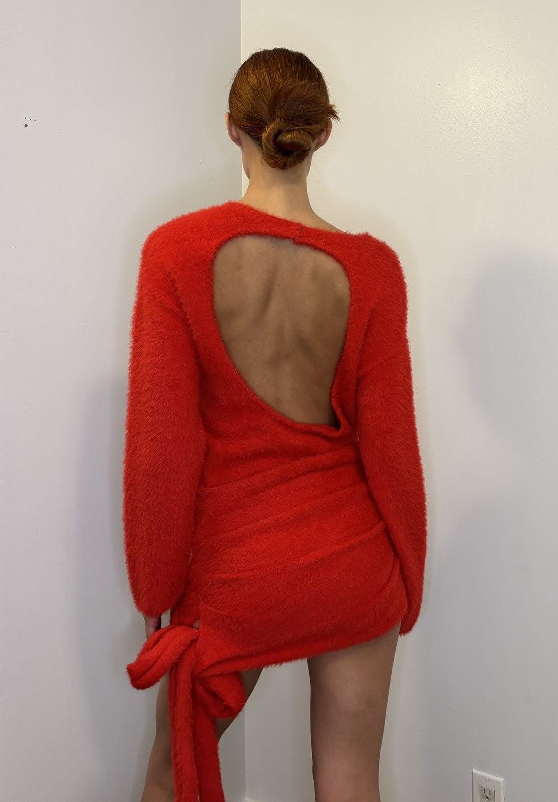 Other Red Mini Sweater Dress Size XS / US 0-2 / IT 36-38 - 2 Thumbnail