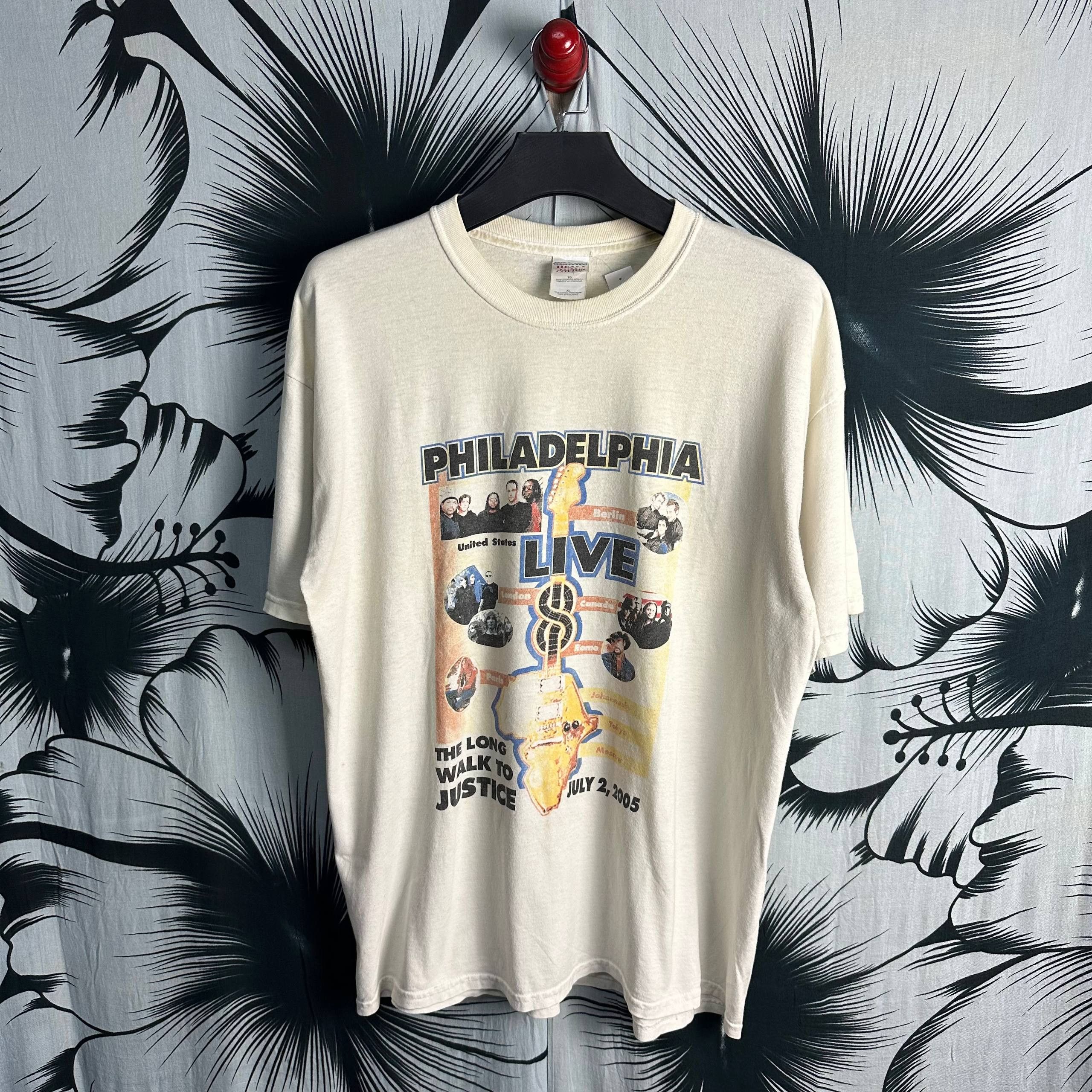 Vintage 2005 Live 8 Philadelphia Concert T-Shirt