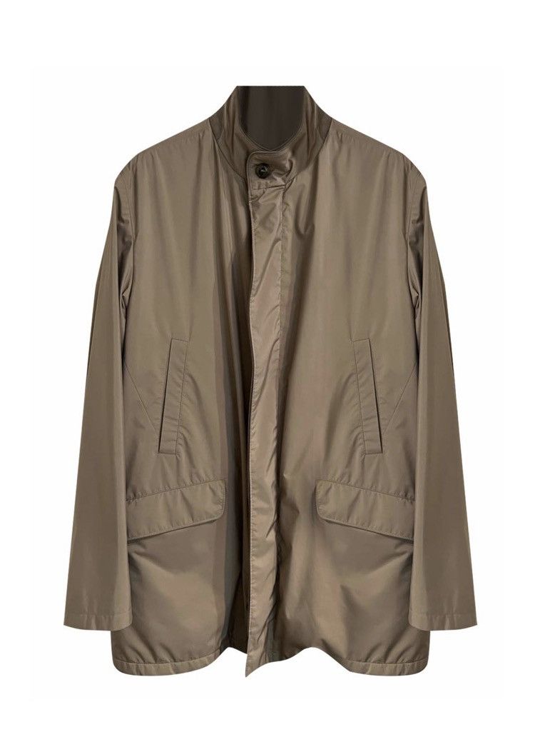 image of Loro Piana Pocket Detail Heavy Jacket in Beige, Men's (Size XL)