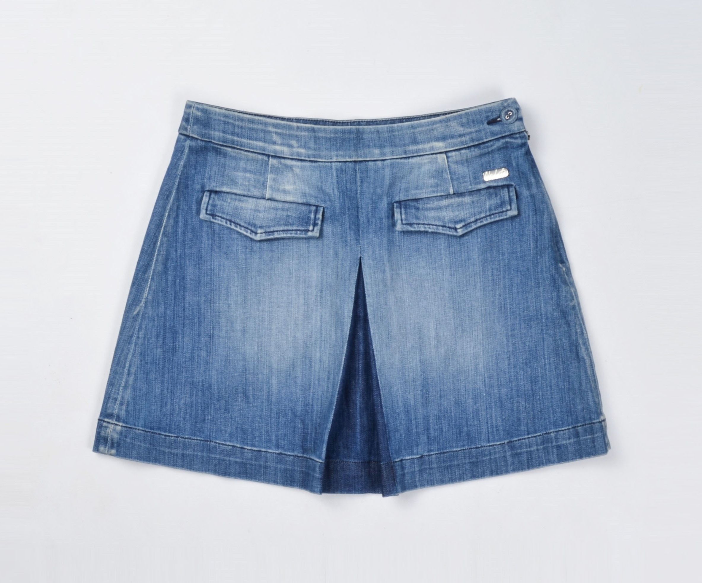 Other Vintage Nolita North Little Italy Y2K Denim Mini Skirt Size 26" / US 2 / IT 38 - 3 Thumbnail