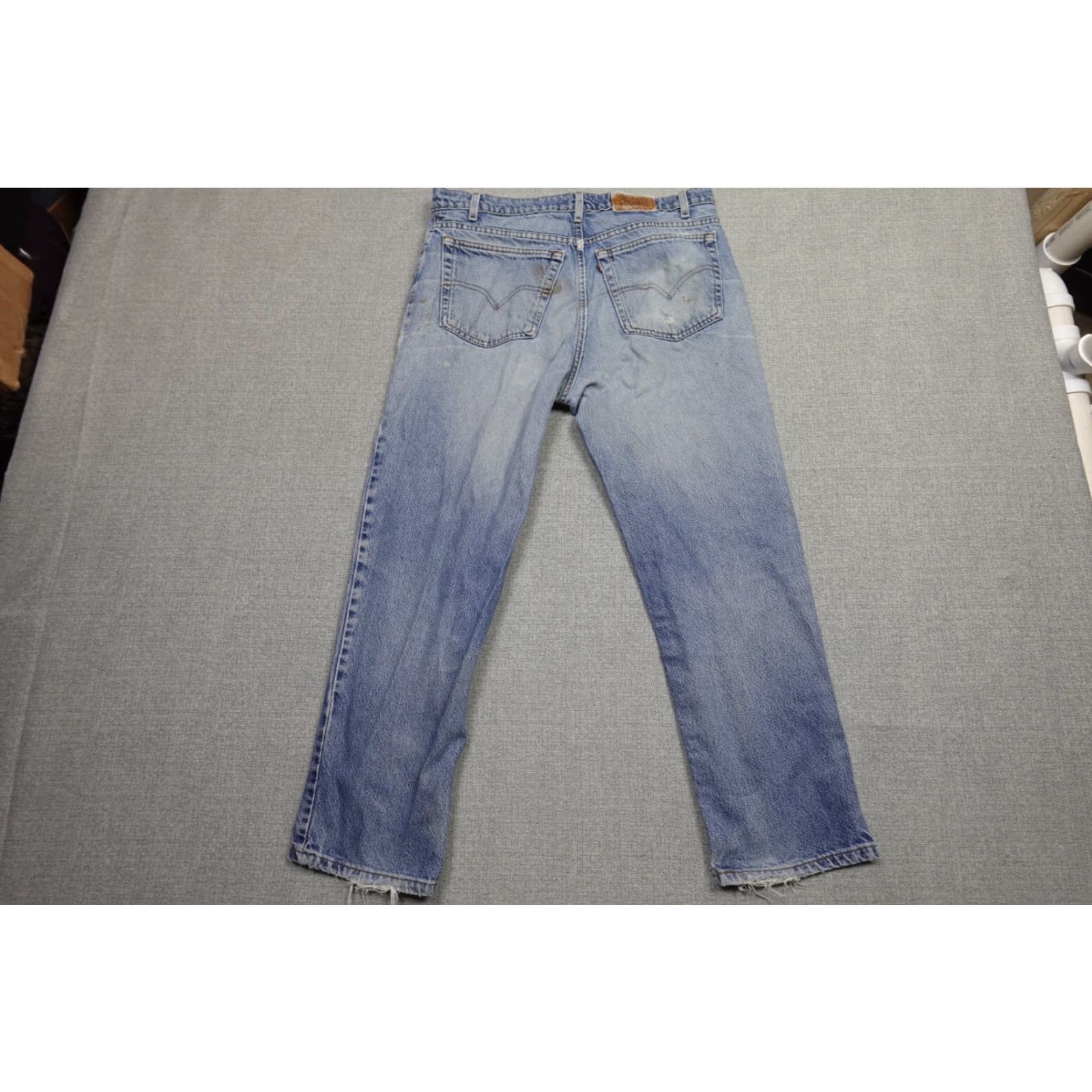 Levi's Levi's Jeans 454 Regular 36x30 Blue Light Denim Straight Leg 5-Pocket Mens 90s USA Size US 36 / EU 52 - 5 Thumbnail