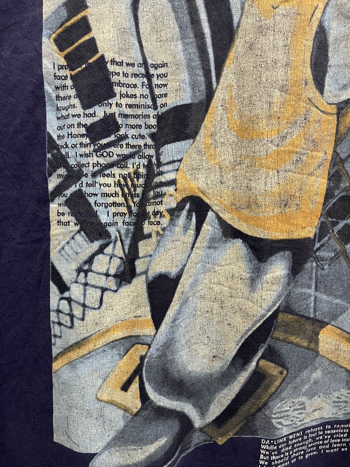 Vintage Vintage 90s Da Link Went Streetwear🔥🔥🔥 Size US XXL / EU 58 / 5 - 5 Thumbnail