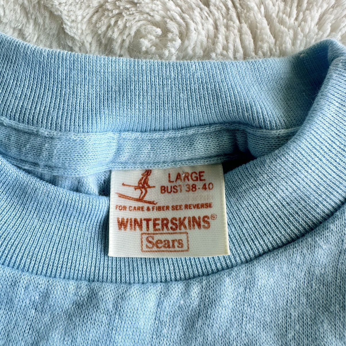 Sears Vintage Sears Winterskins Shirt Tee Womens Small Tag L Blue Size S / US 4 / IT 40 - 8 Thumbnail