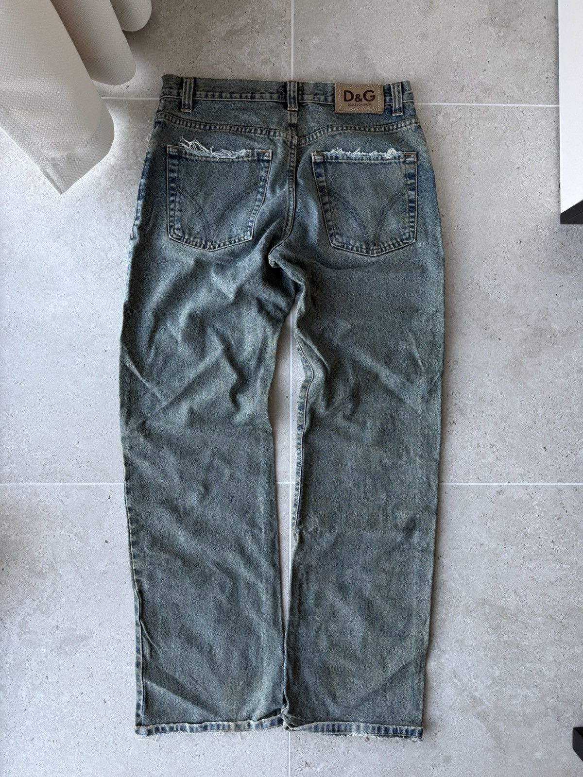Dolce & Gabbana Dolce Gabbana Washed Distressed Crash Denim Size US 32 / EU 48 - 2 Thumbnail