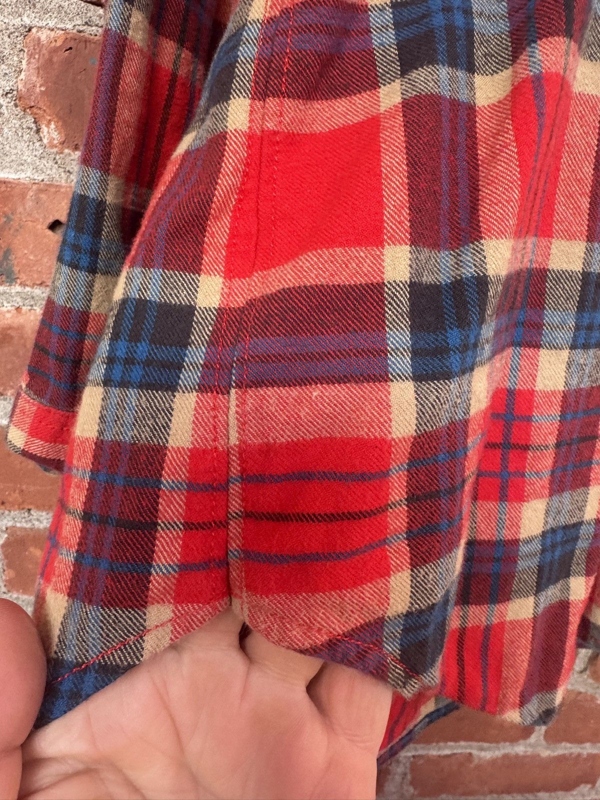 Fear of god f.o.g collection one plaid button up shirt