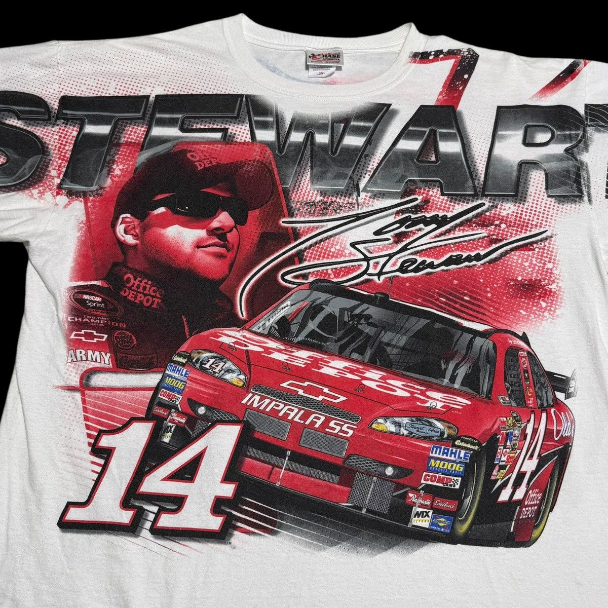 Chase Authentics × NASCAR Chase Authentics Tony Stewart AOP Cotton Shirt Adult 2XL Size US XXL / EU 58 / 5 - 2 Thumbnail