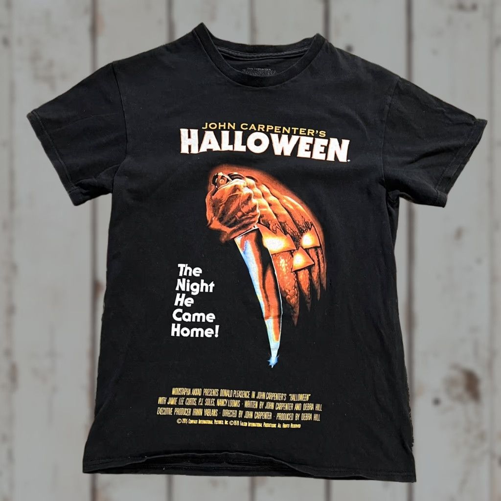 Vintage Halloween Shirt Mens Small Black John Carpenter 2015 Horror Movie Short Sleeve Size US S / EU 44-46 / 1 - 1 Thumbnail