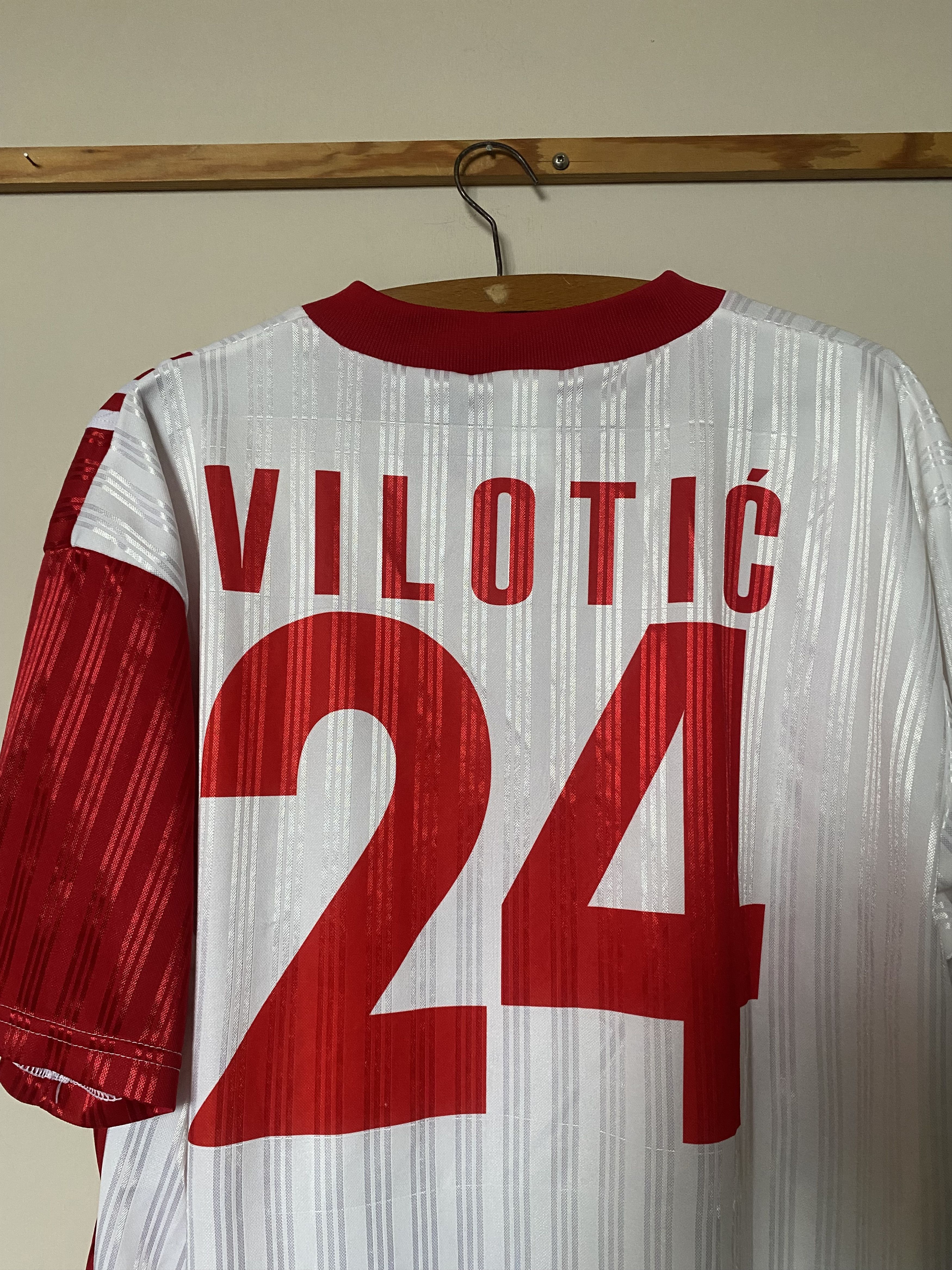 Adidas Vintage FK ŻELEZNIK - #24 VILOTIĆ - Adidas - XL - UNIQUE Size US L / EU 52-54 / 3 - 4 Thumbnail