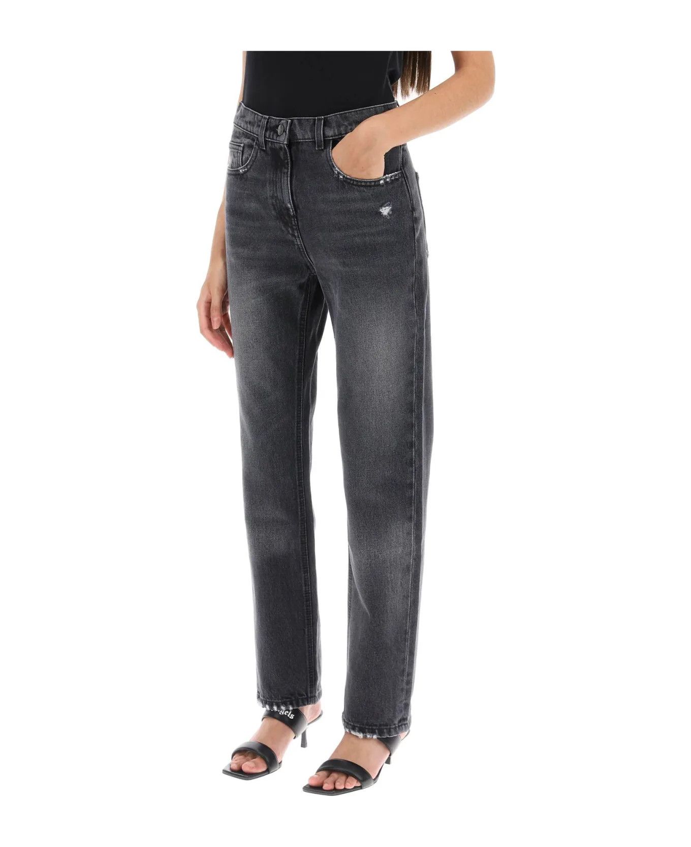 Palm Angels o1y1125 Denim Pant in Gray Size 26" / US 2 / IT 38 - 4 Thumbnail