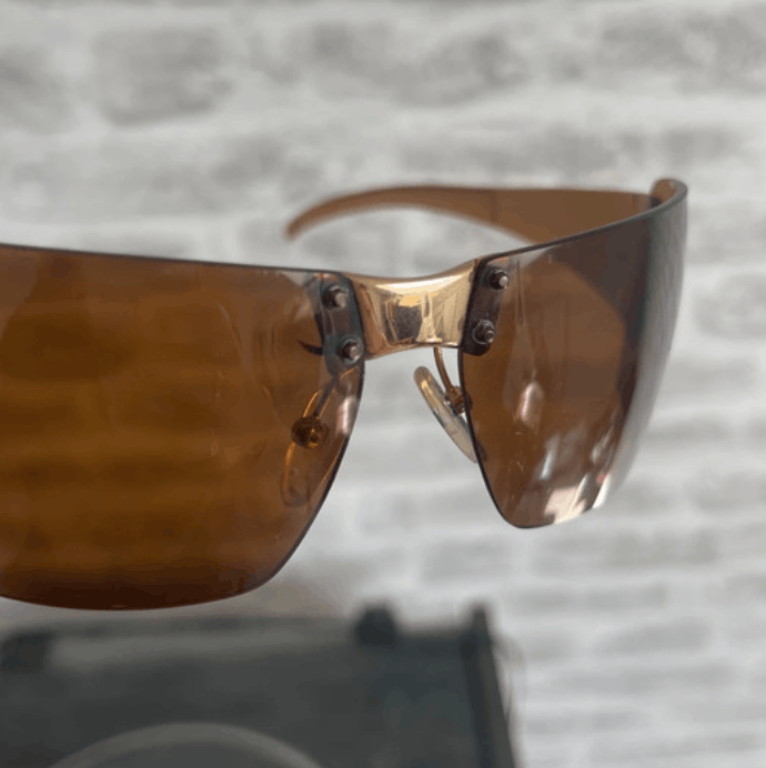 Fendi × Vintage Fendi Sunglasses Gold Mask Vintage Size ONE SIZE - 6 Thumbnail