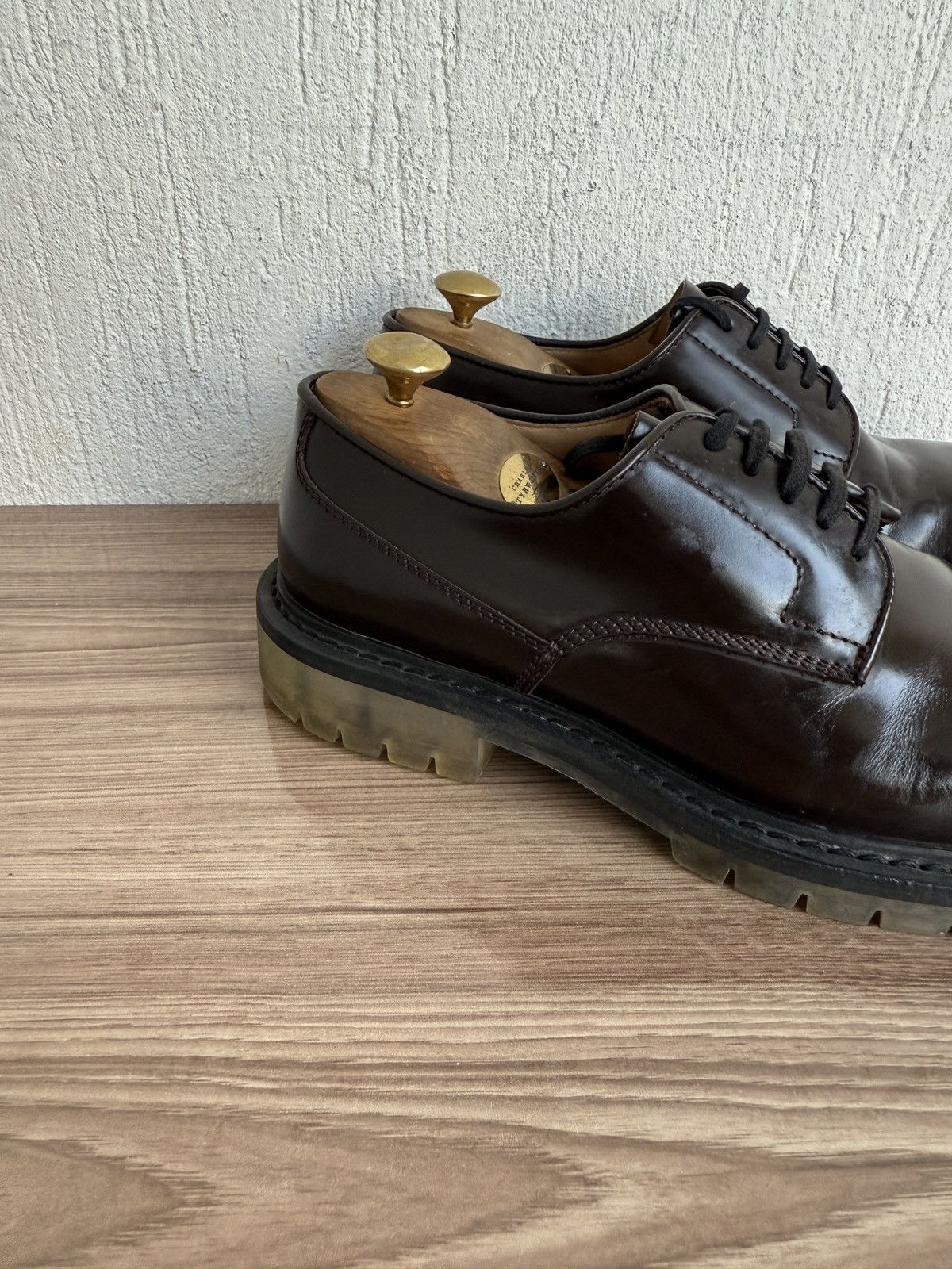 Bottega Veneta Calfskin brush leather derby Size US 8 / EU 41 - 10 Thumbnail
