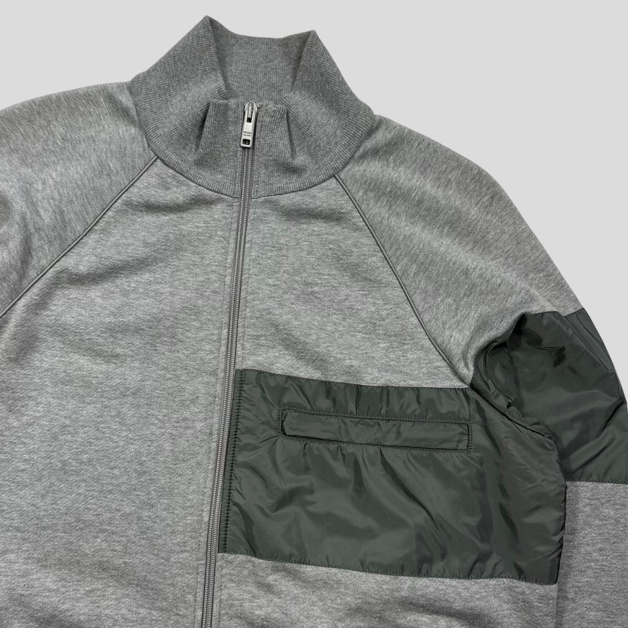 Prada Prada Milano 2017 Nylon Panelled Cotton Track Jacket - M/L Size US L / EU 52-54 / 3 - 2 Thumbnail