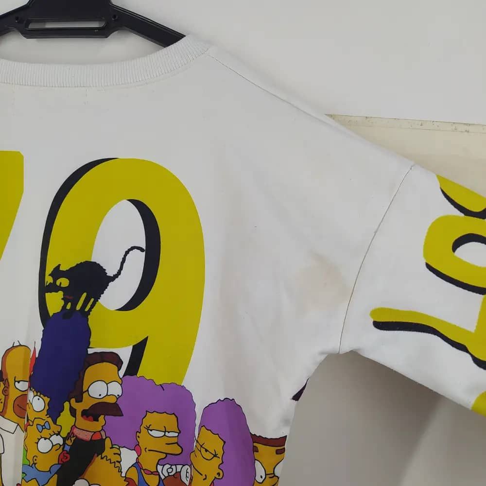 Designer Vintage The Simpsons Characters Fullprint By EMAX Crop Top Size M / US 6-8 / IT 42-44 - 11 Thumbnail