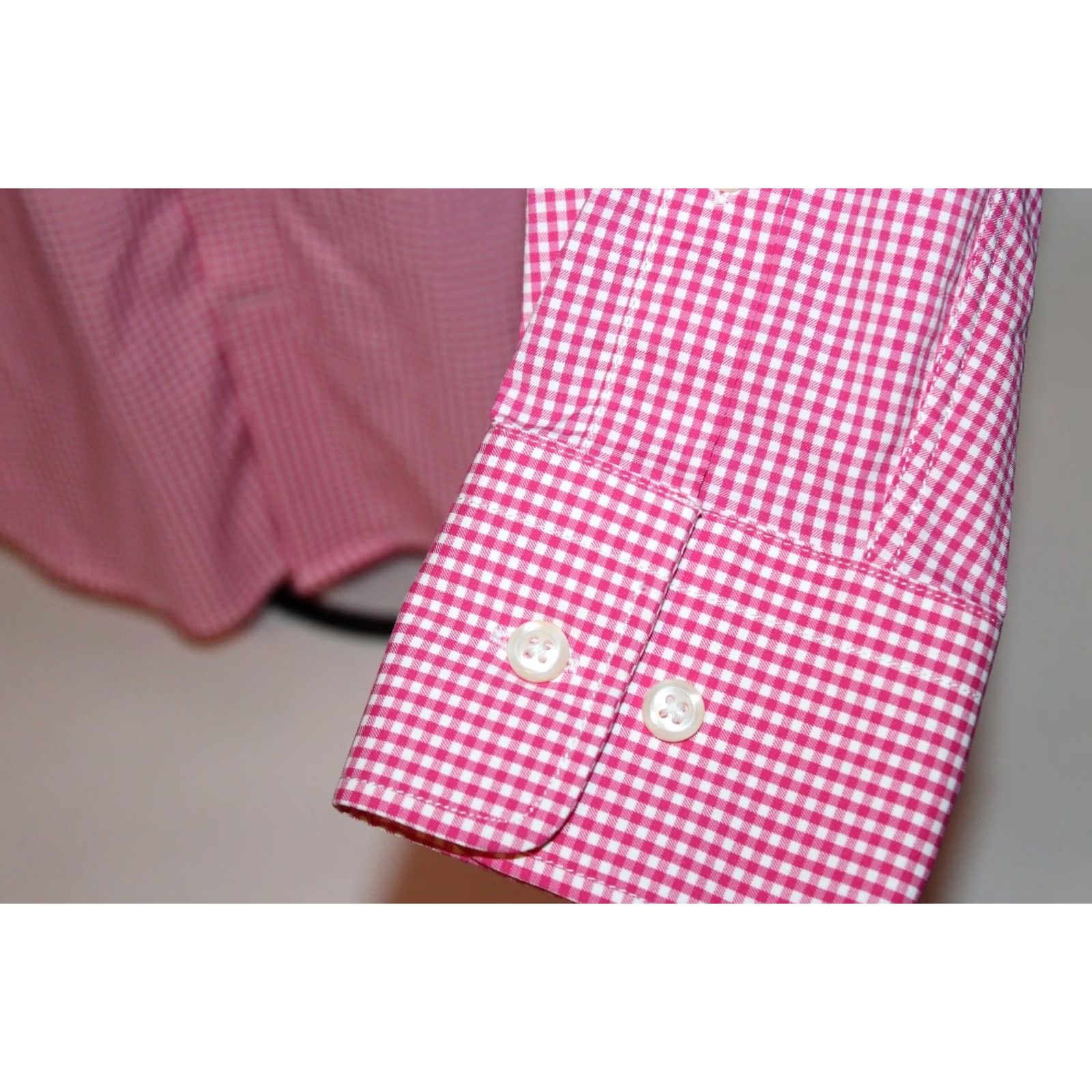 Peter Millar Peter Millar Summer Comfort Long Sleeve Button-Down Shirt Pink Gingham Mens M Size US M / EU 48-50 / 2 - 6 Thumbnail