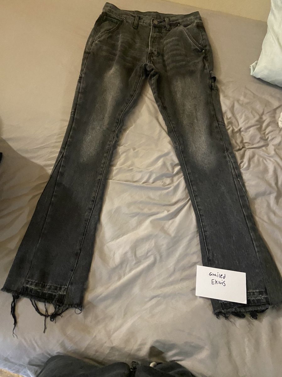 MNML Mnml distressed flare carpenter pants Size US 28 / EU 44 - 2 Thumbnail
