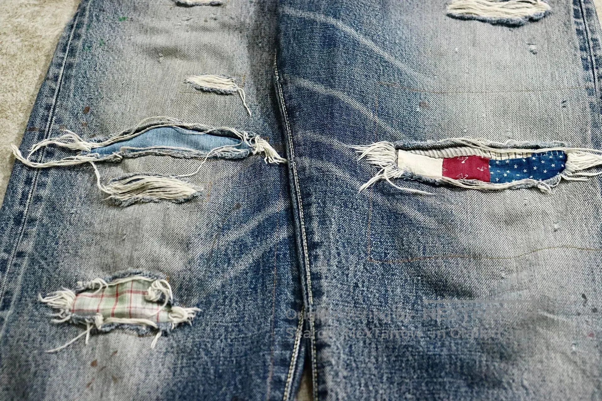Visvim Visvim Journeyman Tacked Crash Denim Pants. Size US 34 / EU 50 - 4 Thumbnail