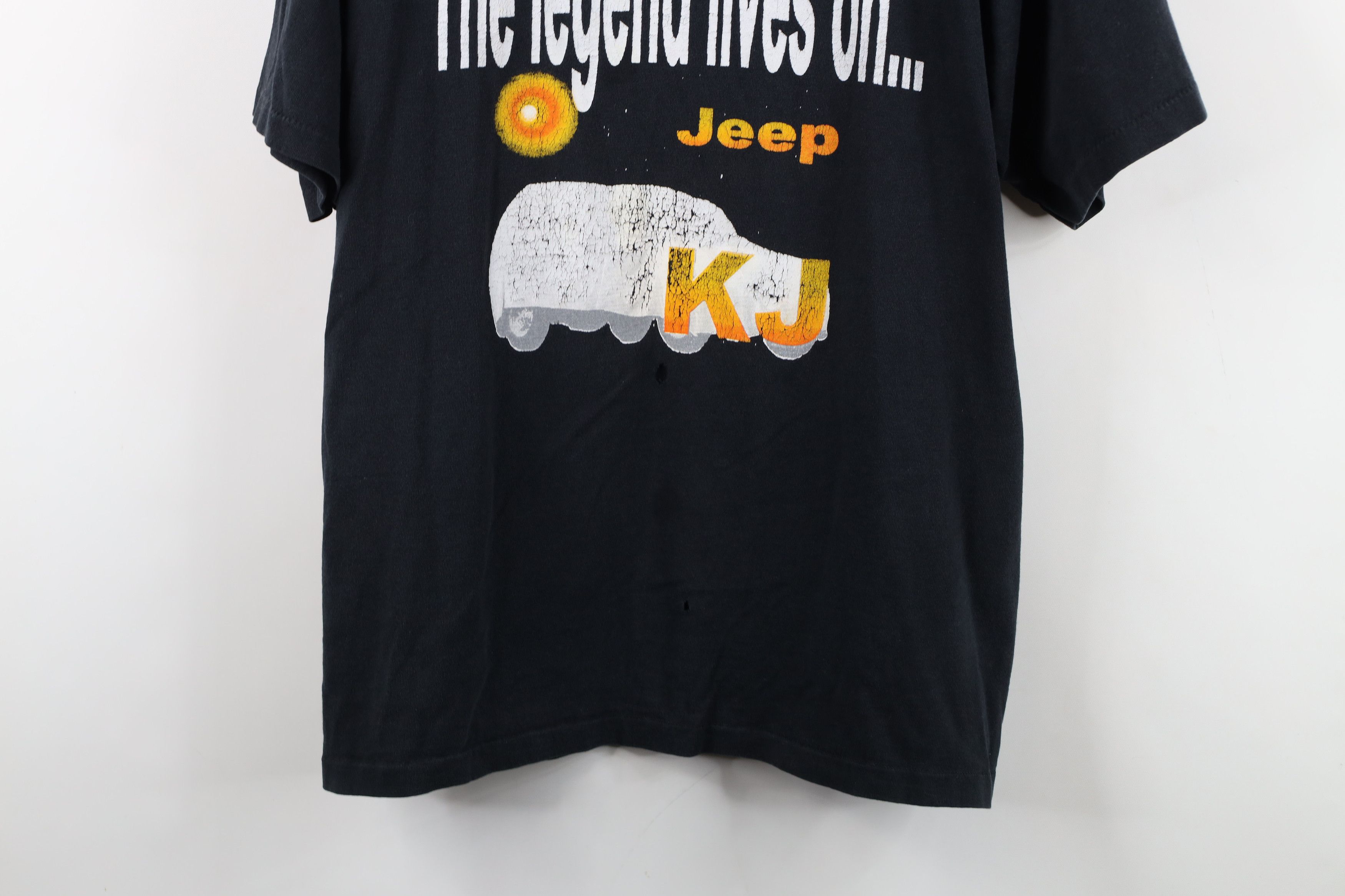 Vintage Vintage 90s Jeep Motors Spell The Legend Lives On T-Shirt Size US L / EU 52-54 / 3 - 3 Thumbnail