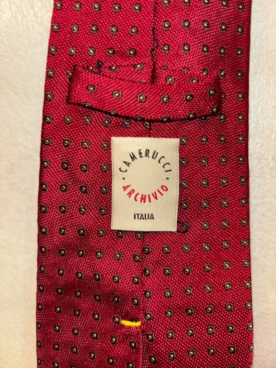 Vintage Camerucci Archivio ITALIA vintage tie of 100% silk, Italy Size ONE SIZE - 9 Thumbnail