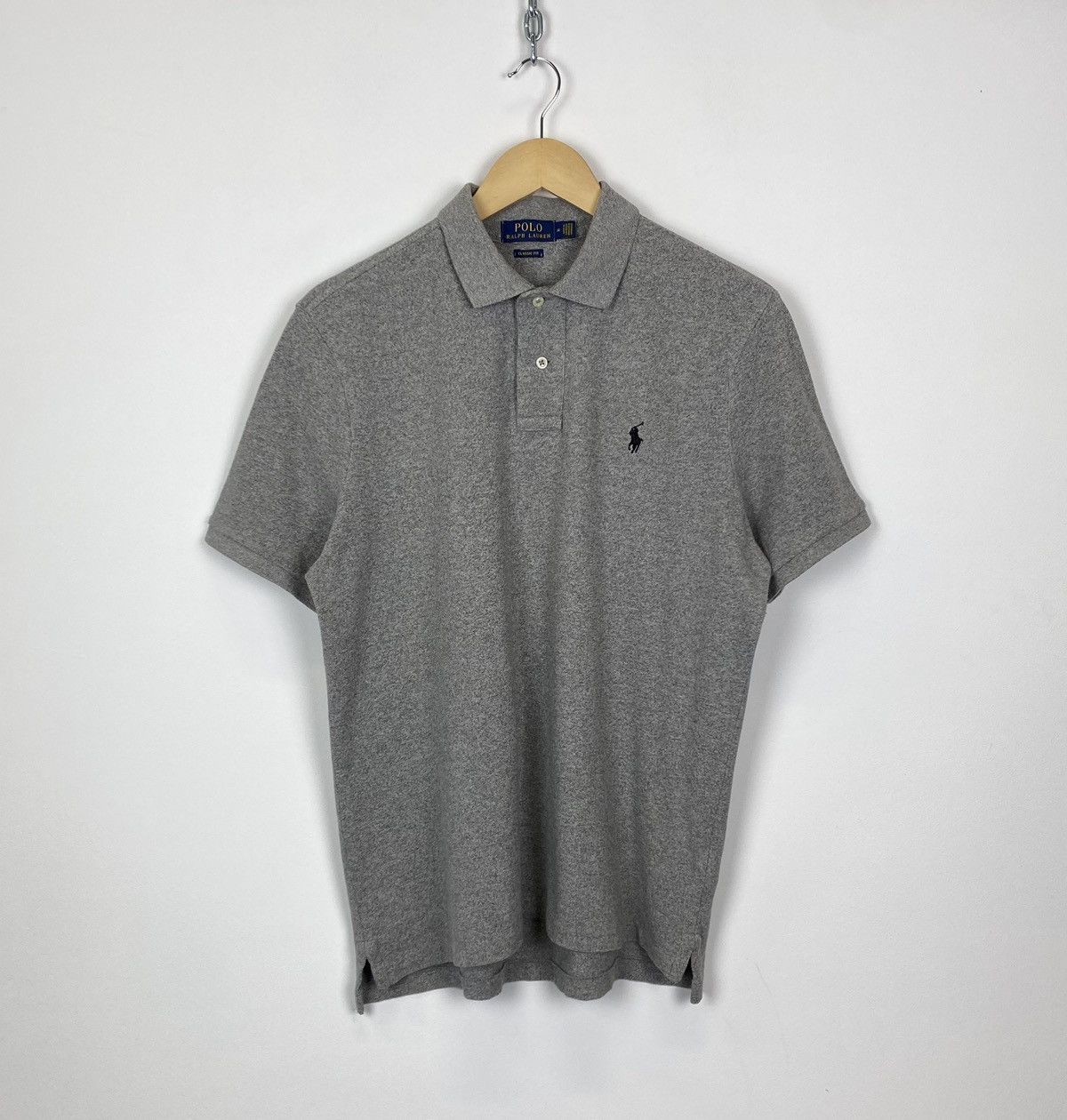 Polo Ralph Lauren Ralph Lauren Classic Fit Polo Shirt Buttons-Up Size M Grey Size US M / EU 48-50 / 2 - 1 Thumbnail