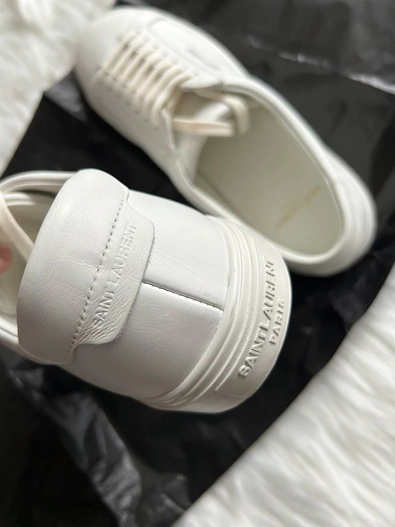 Saint Laurent Paris Saint Laurent Paris Andy small white shoes board shoes Size US 7 / EU 40 - 4 Thumbnail