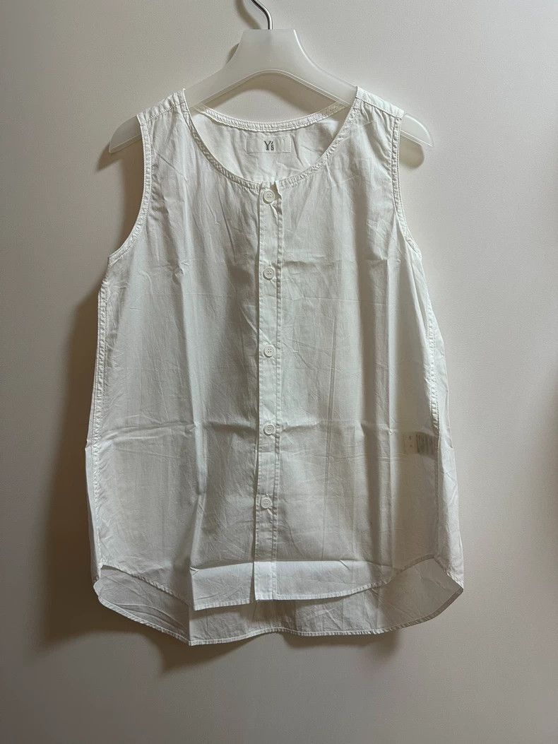 Y's Y's Long white cotton button-down vest Size US M / EU 48-50 / 2 - 1 Thumbnail