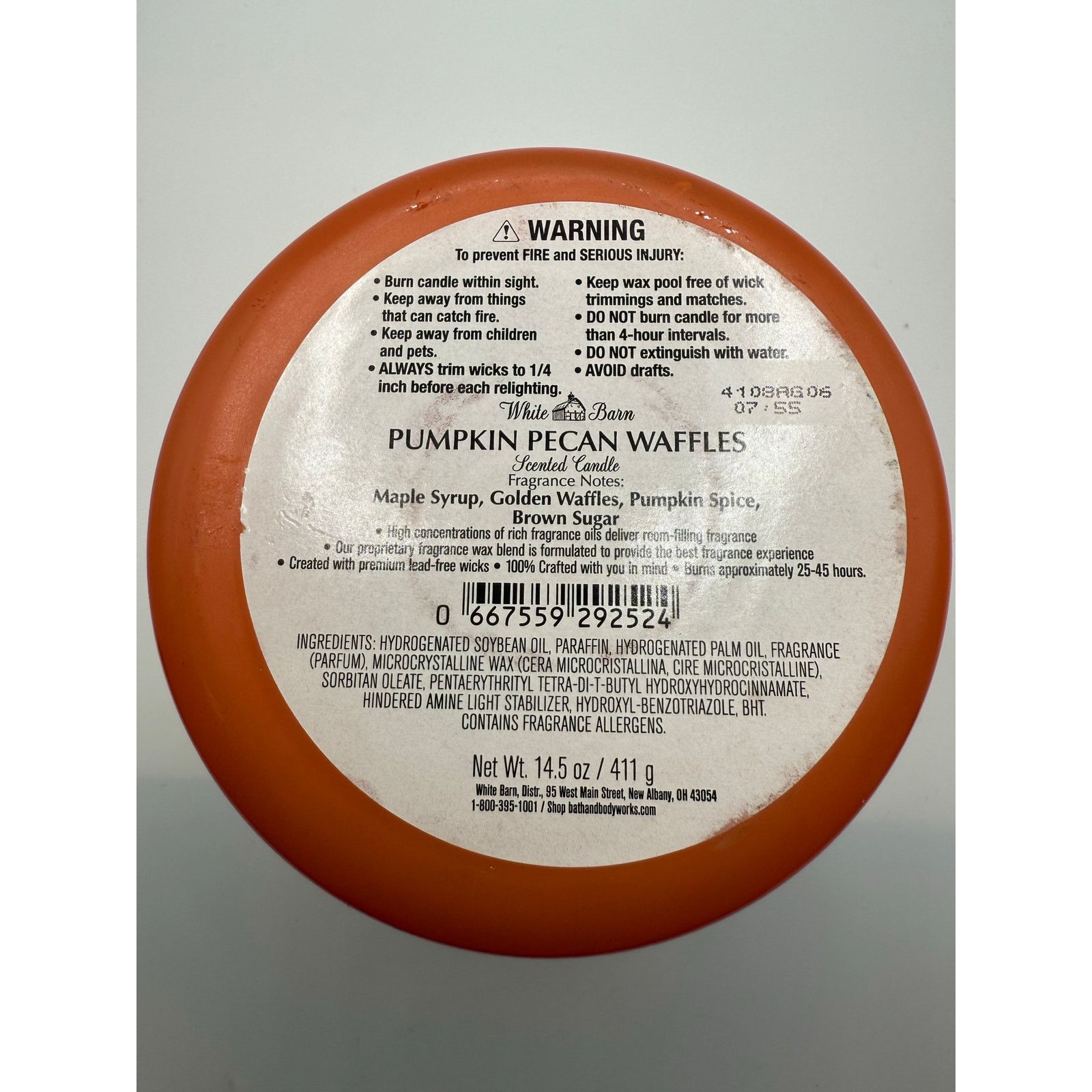 Other NEW Bath & Body Holiday Scented Candle Pumpkin Pecan Waffles Size ONE SIZE - 5 Thumbnail