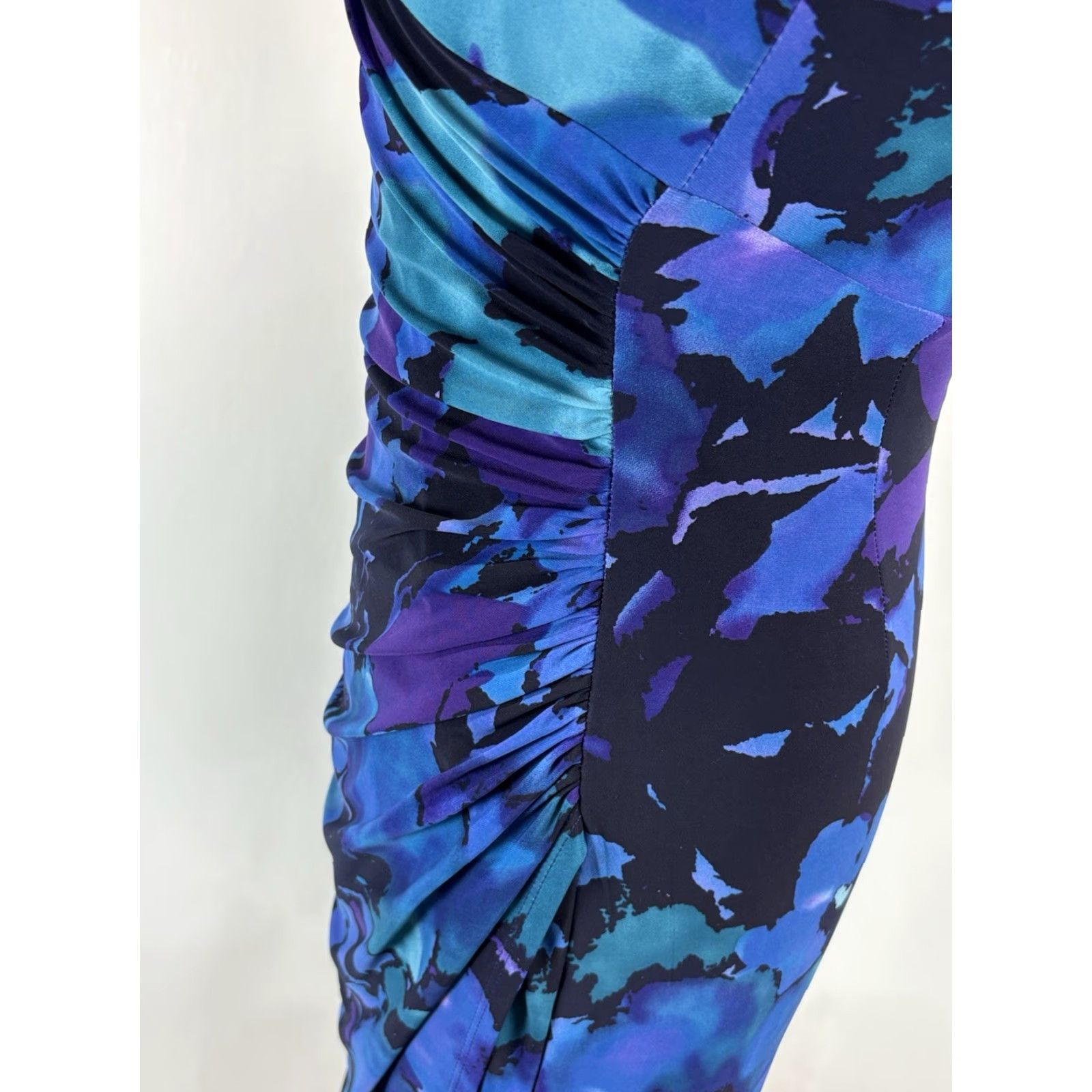 Ralph Lauren VINTAGE Lauren Ralph Lauren Floral Sheath Dress Sz 2 Blue Purple Sleeveless Stretch Party Womens Size XS / US 0-2 / IT 36-38 - 6 Thumbnail