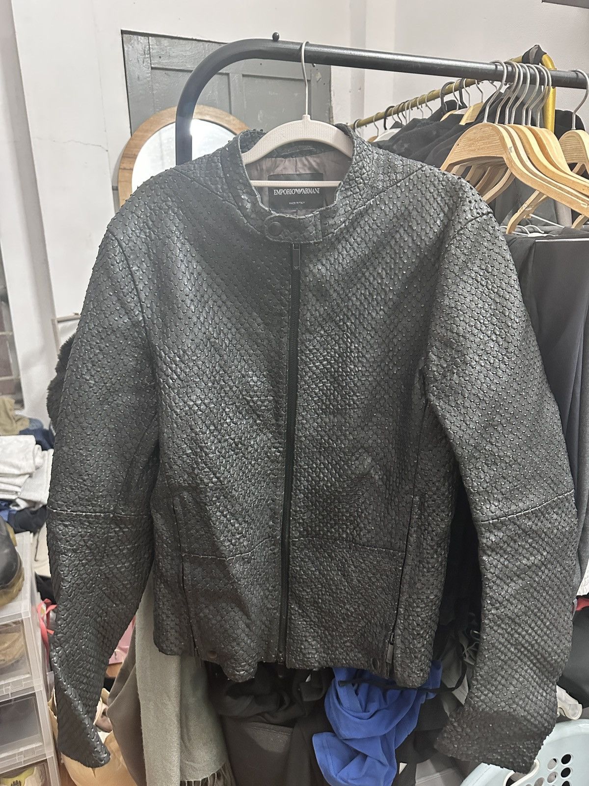 Emporio Armani Armani leather jacket Size US M / EU 48-50 / 2 - 1 Thumbnail