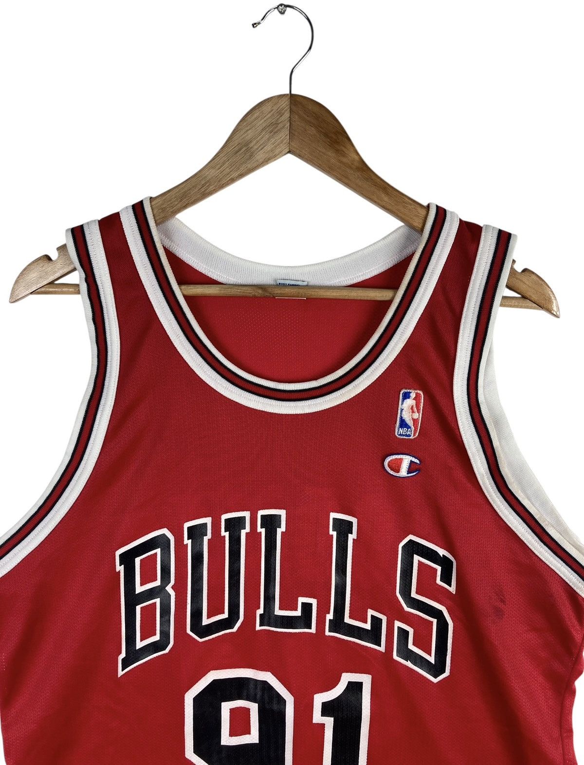 NBA Vintage 90s NBA Chicago Bulls Dennis Rodman 91 Tank Top Size US M / EU 48-50 / 2 - 3 Thumbnail