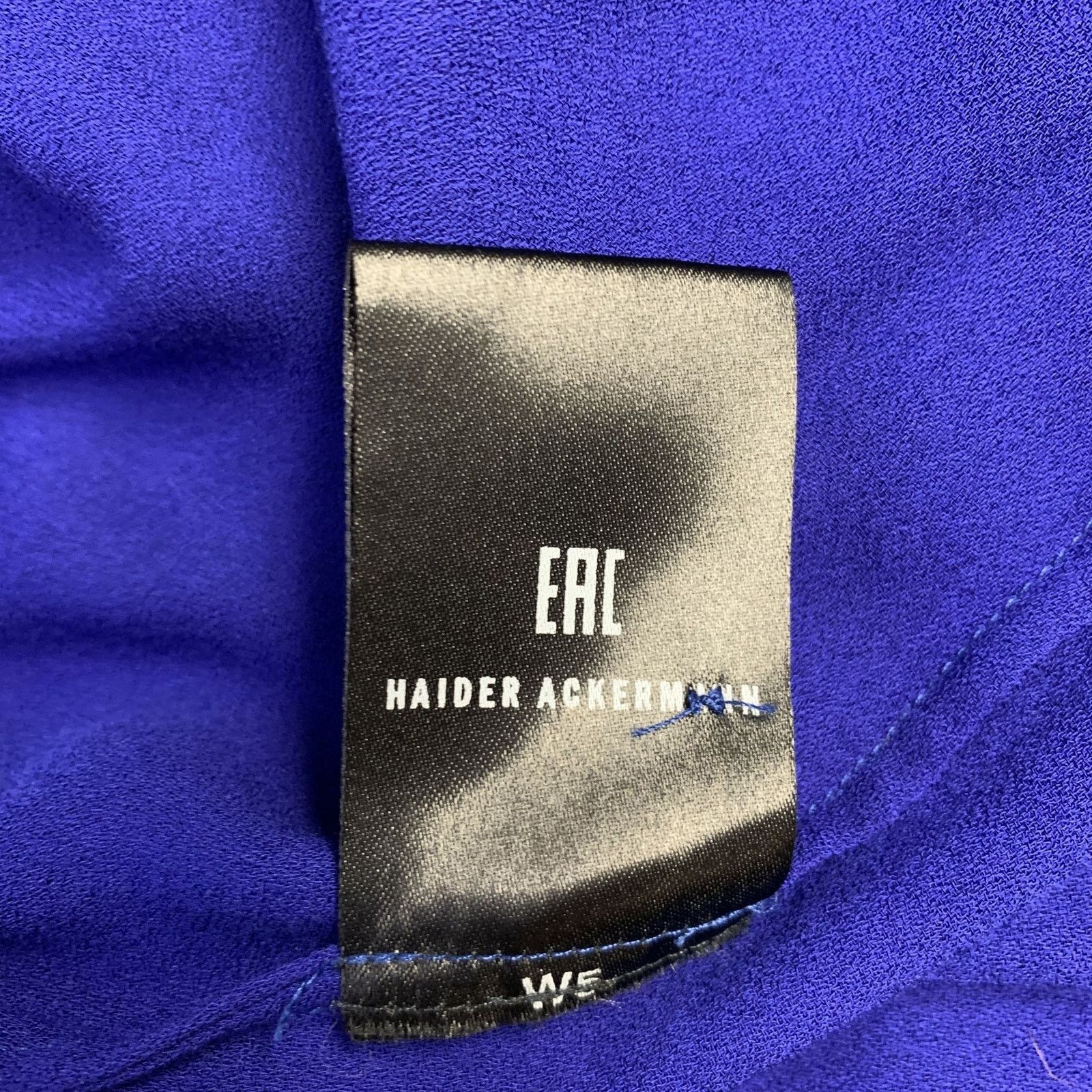 Haider Ackermann HAIDER ACKERMANN Size S Blue Viscose Nehru Collar Shirt Size S / US 4 / IT 40 - 6 Thumbnail