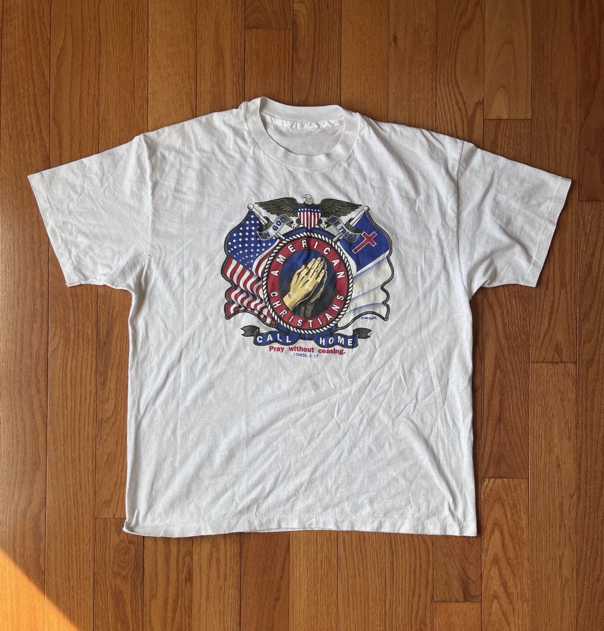 Vintage Vintage American Christian T-shirt Size US L / EU 52-54 / 3 - 1 Thumbnail