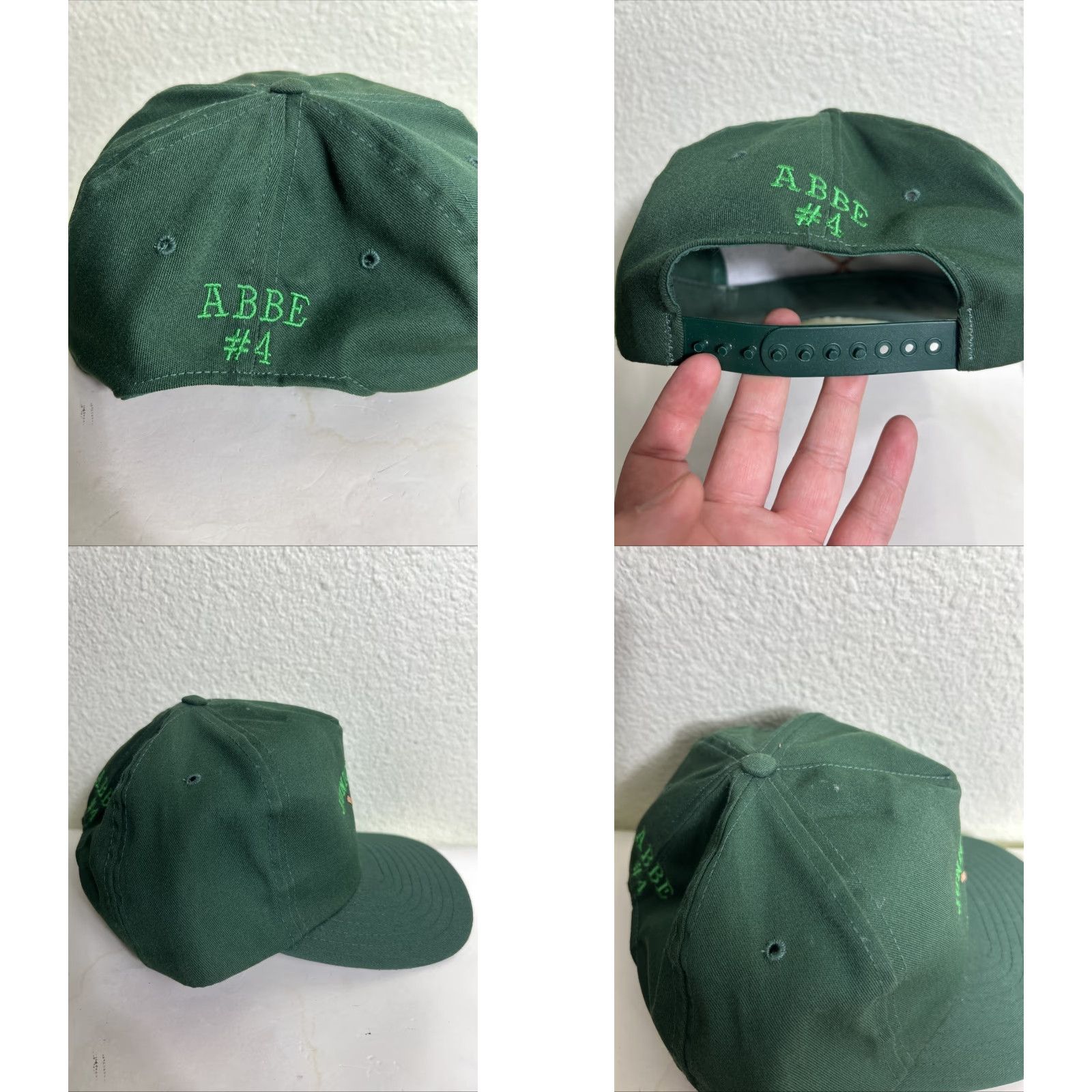 Vintage VINTAGE SnapBack Baseball Hat Green “Junior Mints” Baseball Adjustable Men One Size | Green SnapBack Baseball Hat Junior Mints Adjustable Mens Size ONE SIZE - 8 Thumbnail