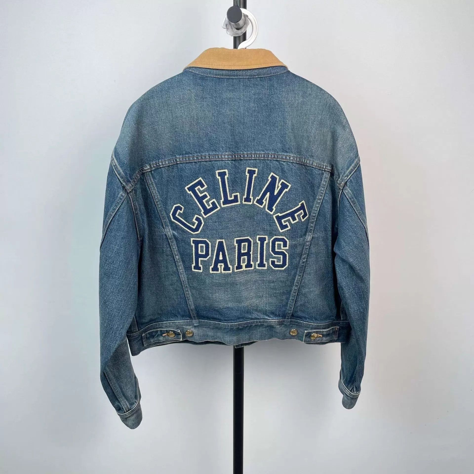 Celine CELINE Denim Jacket S 260211CM1HQ49 Size S / US 4 / IT 40 - 2 Thumbnail