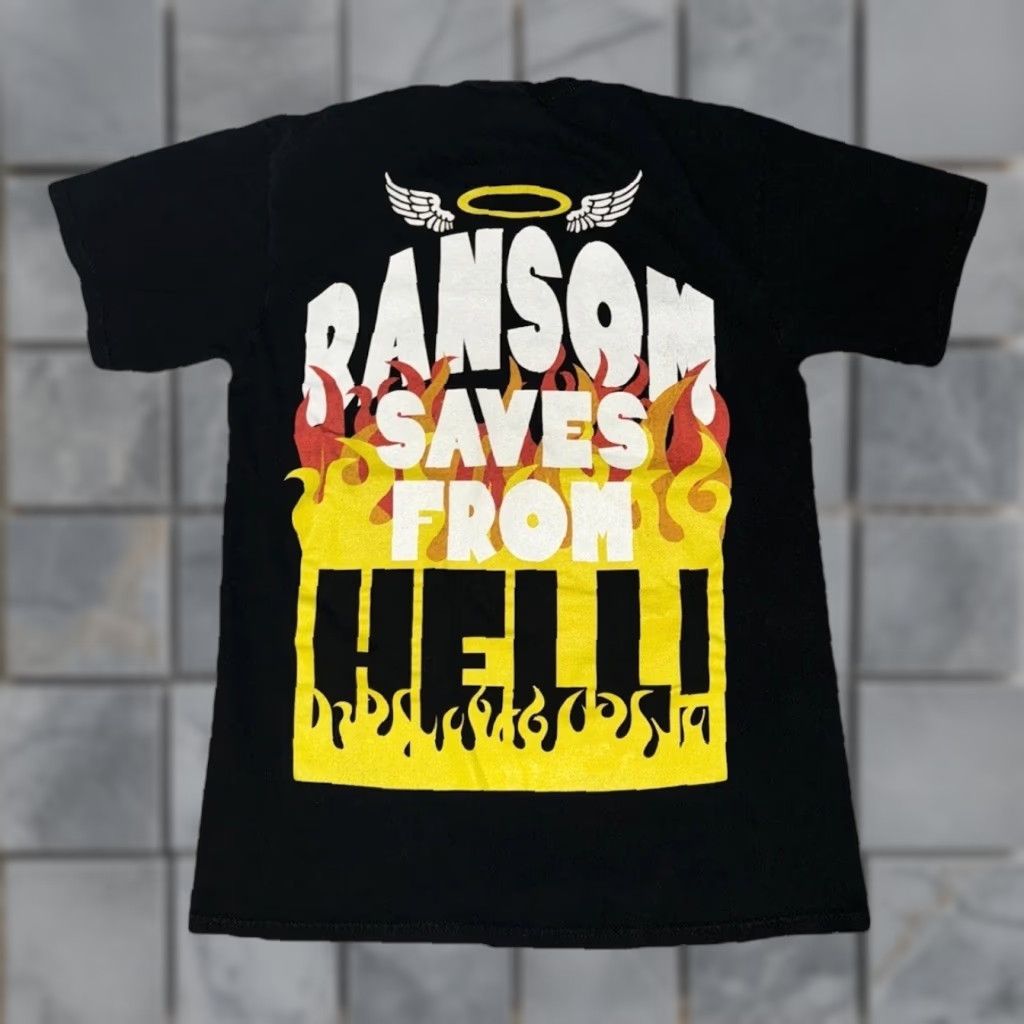 Vintage Ransom T-Shirt Black M Regular 18.5x26.5 Graphic Print Made In USA Mens Size US M / EU 48-50 / 2 - 1 Thumbnail