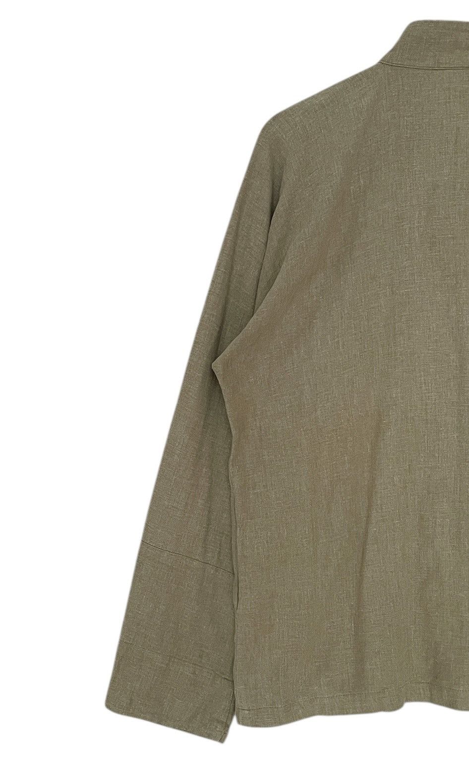 Vintage Vintage Japanese Brand Kung-Fu Linen Shirt 1990s Size US M / EU 48-50 / 2 - 5 Thumbnail