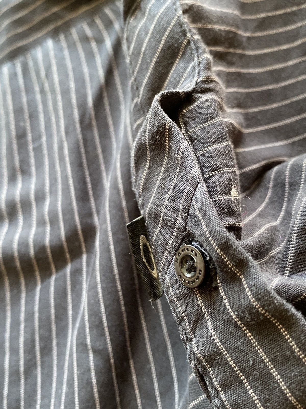 Oakley Oakley Pinstripe Patchwork Assymetric Button Up Shirt Size US M / EU 48-50 / 2 - 6 Thumbnail