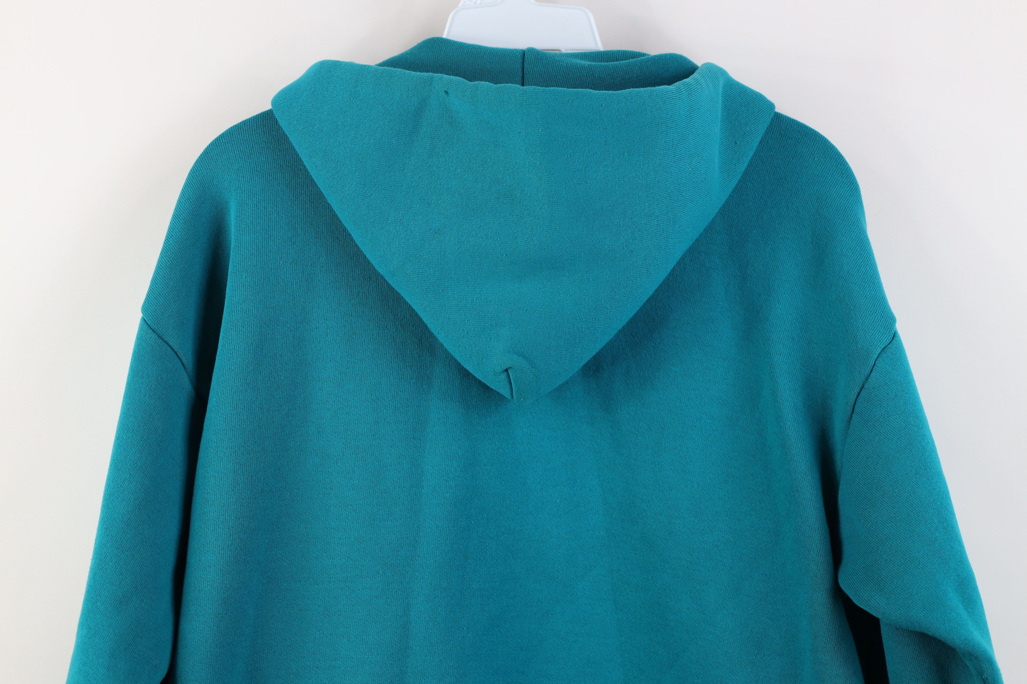 Vintage Vintage 90s USA Olympics Blank Full Zip Hoodie Teal USA Size US M / EU 48-50 / 2 - 15 Thumbnail