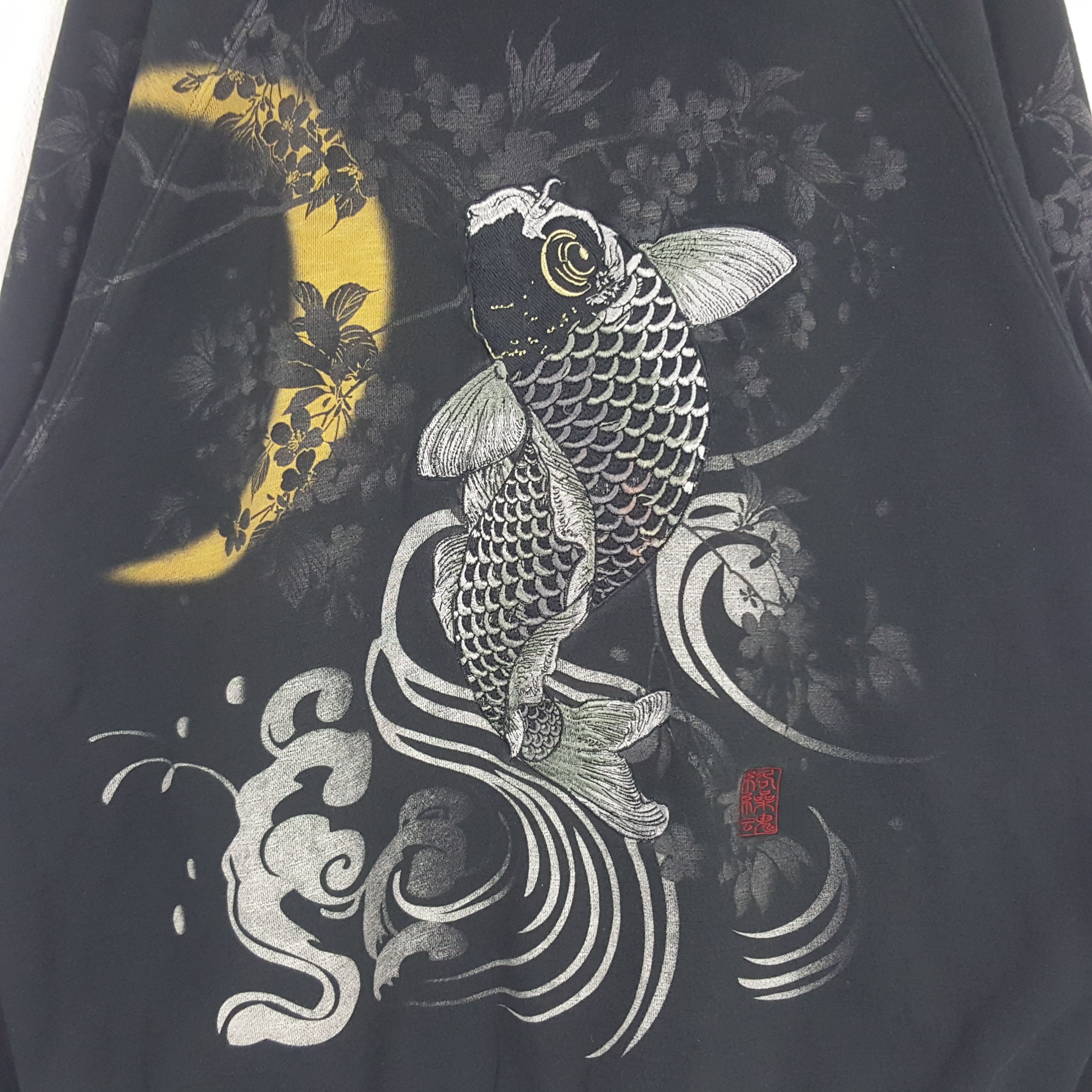 Japanese Brand × Vintage Vintage Karakuri Tamashii Japanese Brand Sukajan Hoodies Size US XXL / EU 58 / 5 - 2 Thumbnail