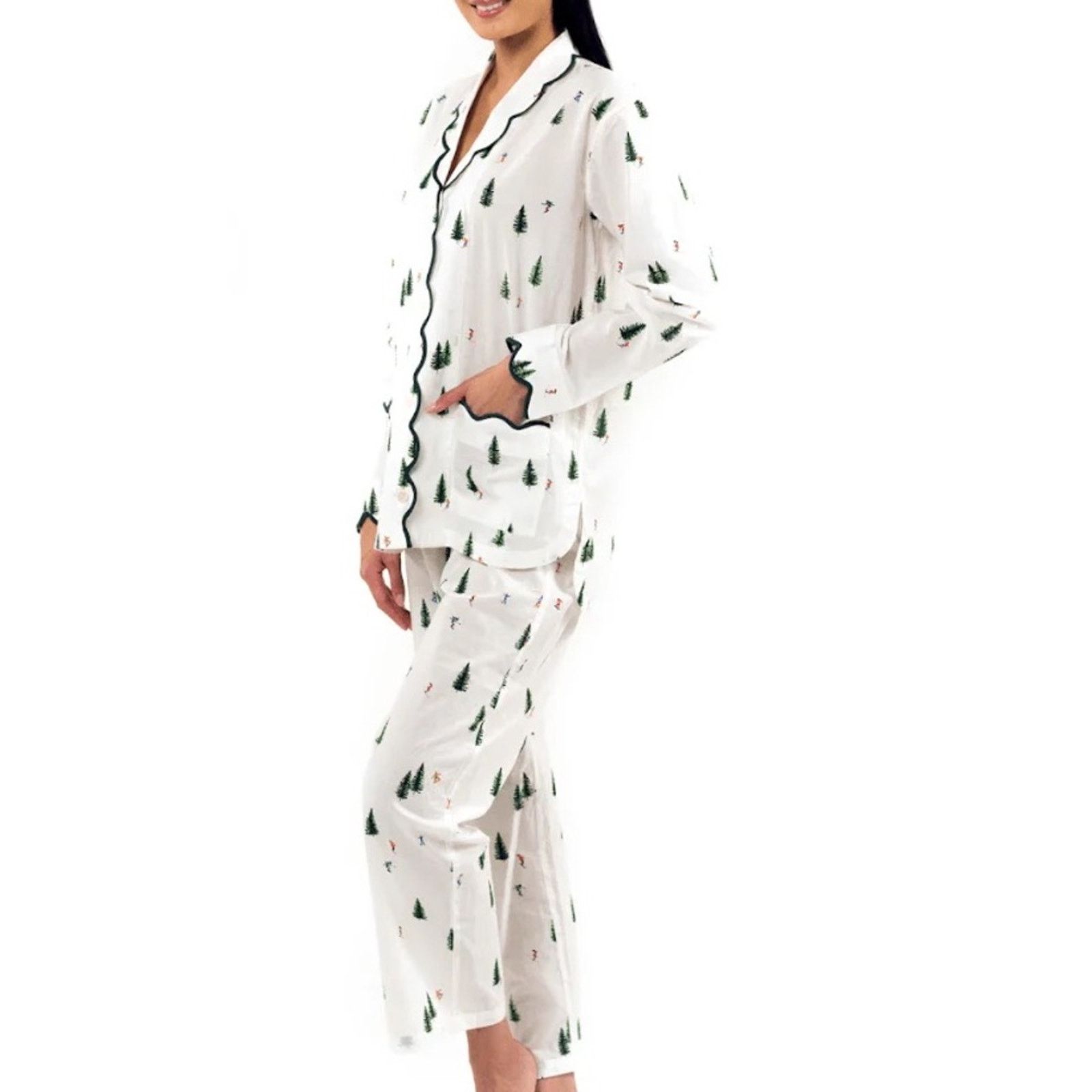 Other Heidi Carey M Ski Print Cotton Pajama Set Size M / US 6-8 / IT 42-44 - 1 Thumbnail