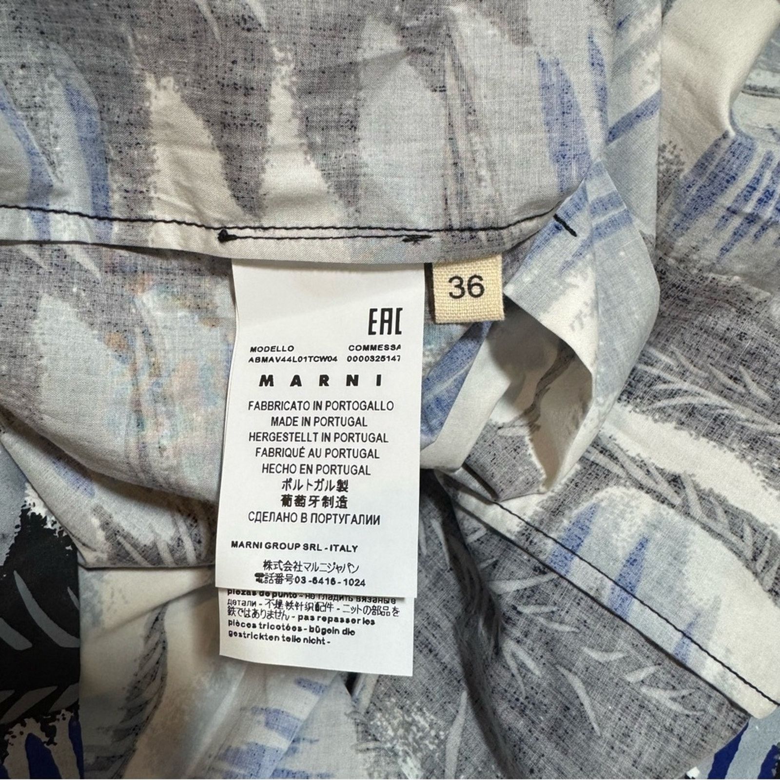 Marni Marni Poplin St. River Dress Made in Portugal Blue sz XXS/36 Size XXS / US 00 / IT 34 - 10 Thumbnail