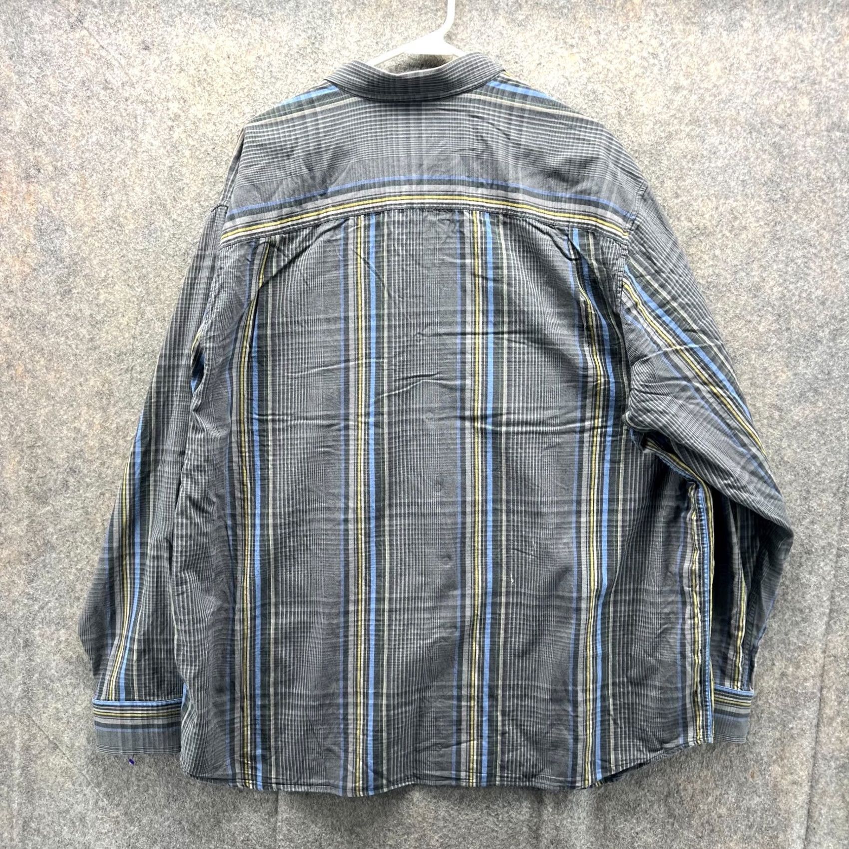 Tommy Bahama VINTAGE Tommy Bahama Shirt Men 2XT Gray Striped Button-Down Long Sleeve Casual Formal Business Workwear 2XT Big & Tall Mens Size US XXL / EU 58 / 5 - 5 Thumbnail