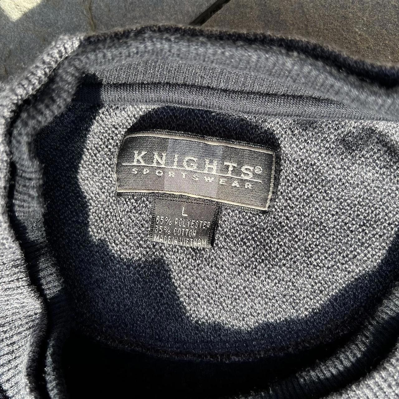 Knightsbridge Y2K Varied Vertical Stripe Double Crewneck Sweater Size US L / EU 52-54 / 3 - 3 Thumbnail