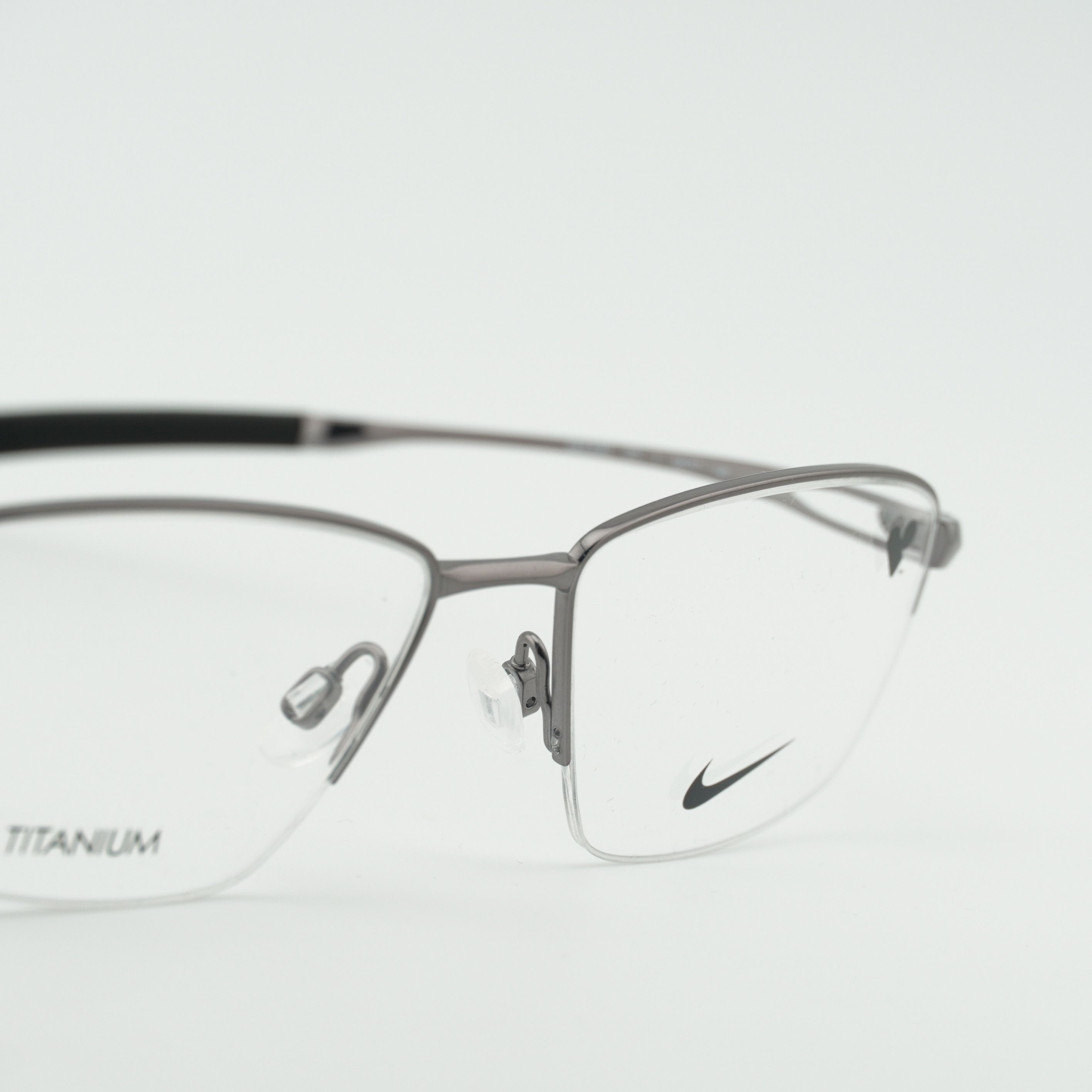 Nike NIKE 6045 070 Eyeglasses Gunmetal 54mm Rectangle Frame Size ONE SIZE - 7 Thumbnail
