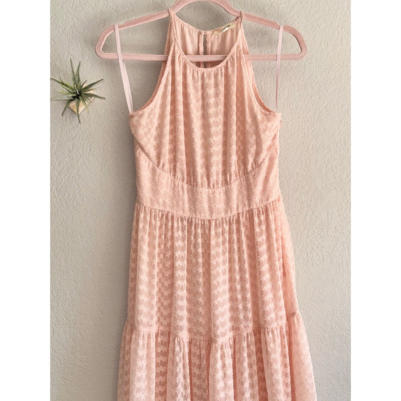 L'AGENCE L’Agence Halter Neck Maxi Dress Evening Gown Pale Pink Sz 2 Size XS / US 0-2 / IT 36-38 - 3 Thumbnail