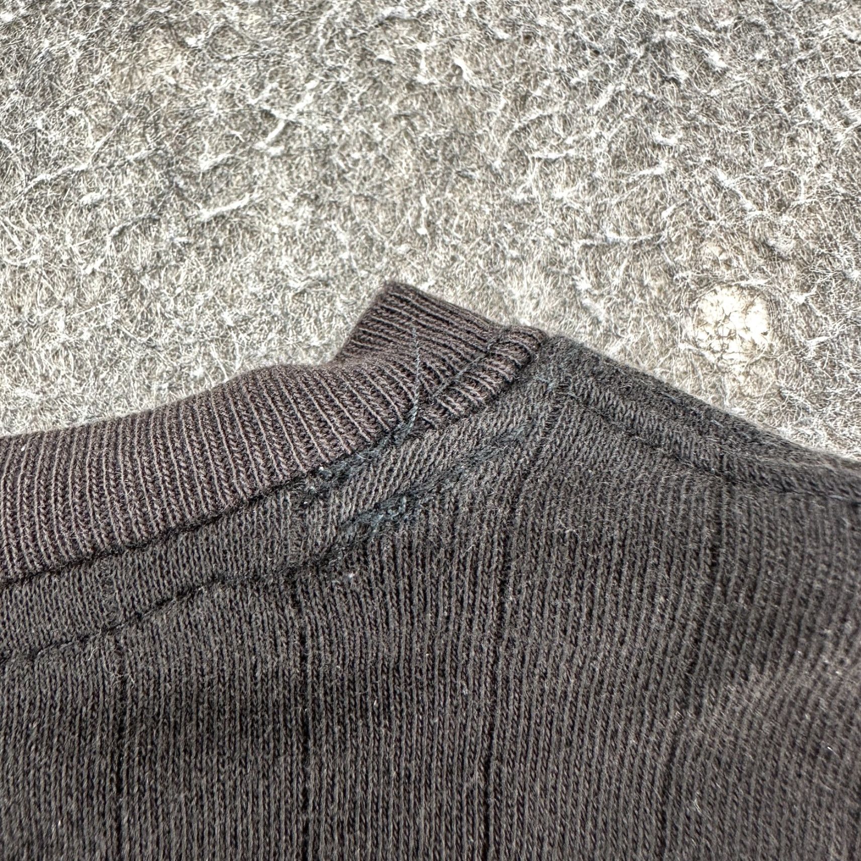 George VINTAGE George Shirt Mens Small Black Long Sleeve Thermal Ribbed Pullover Y2K Size US S / EU 44-46 / 1 - 7 Thumbnail