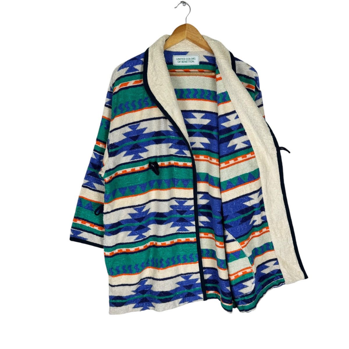 Benetton × Native × United Colors Of Benetton ⚡️UNITED COLORS OF BENETTON BATH NAVAJO JACKET Size US L / EU 52-54 / 3 - 7 Thumbnail